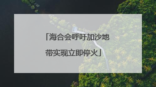 海合会呼吁加沙地带实现立即停火