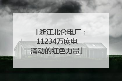 浙江北仑电厂：11234万度电涌动的红色力量