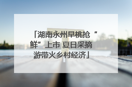 湖南永州早桃抢“鲜”上市 夏日采摘游带火乡村经济