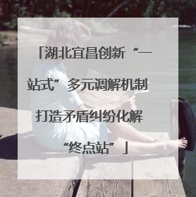 湖北宜昌创新“一站式”多元调解机制 打造矛盾纠纷化解“终点站”