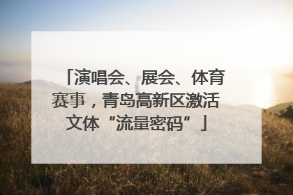 演唱会、展会、体育赛事，青岛高新区激活文体“流量密码”
