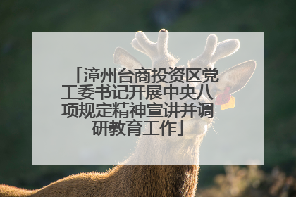 漳州台商投资区党工委书记开展中央八项规定精神宣讲并调研教育工作