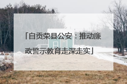 自贡荣县公安：推动廉政警示教育走深走实
