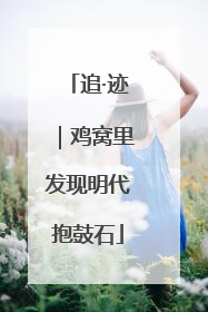 追·迹｜鸡窝里发现明代抱鼓石