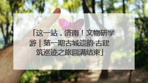 这一站，济南！文物研学游｜第一期古城遗韵·古建筑巡迹之旅圆满结束