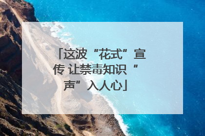 这波“花式”宣传 让禁毒知识“声”入人心