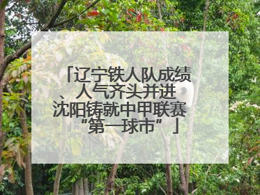 辽宁铁人队成绩、人气齐头并进 沈阳铸就中甲联赛“第一球市”