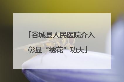 谷城县人民医院介入彰显“绣花”功夫