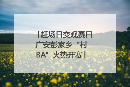 赶场日变观赛日 广安彭家乡“村BA”火热开赛