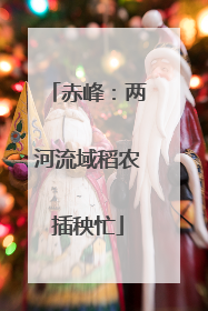 赤峰：两河流域稻农插秧忙