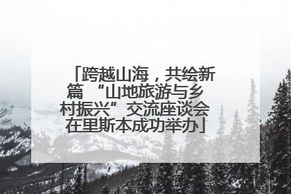 跨越山海，共绘新篇 “山地旅游与乡村振兴”交流座谈会在里斯本成功举办