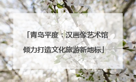青岛平度：汉画像艺术馆倾力打造文化旅游新地标