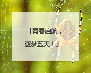 青春启航，逐梦蓝天！