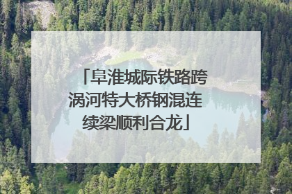 阜淮城际铁路跨涡河特大桥钢混连续梁顺利合龙