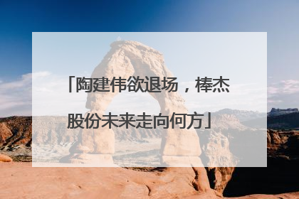陶建伟欲退场，棒杰股份未来走向何方