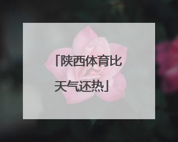 陕西体育比天气还热
