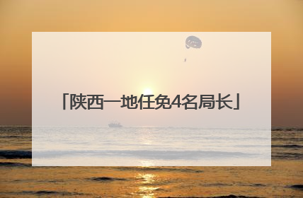 陕西一地任免4名局长