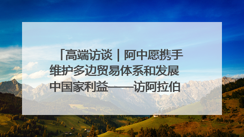 高端访谈｜阿中愿携手维护多边贸易体系和发展中国家利益——访阿拉伯议会议长亚马希