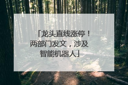 龙头直线涨停！两部门发文，涉及智能机器人