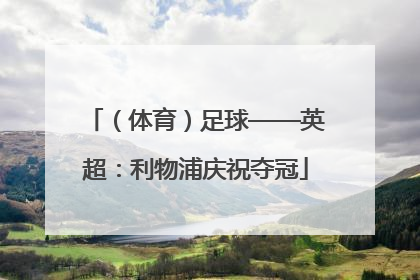 （体育）足球——英超：利物浦庆祝夺冠