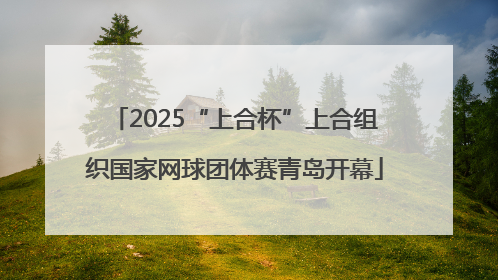 2025“上合杯”上合组织国家网球团体赛青岛开幕