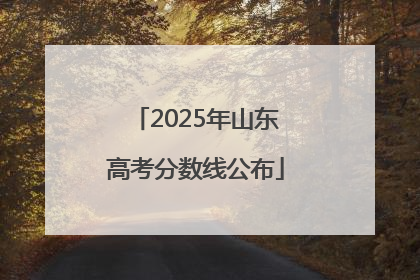 2025年山东高考分数线公布