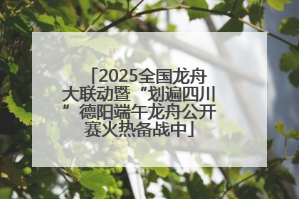 2025全国龙舟大联动暨“划遍四川”德阳端午龙舟公开赛火热备战中