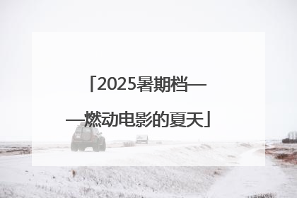 2025暑期档——燃动电影的夏天