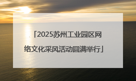 2025苏州工业园区网络文化采风活动圆满举行