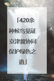 420余种候鸟见证京津冀协同保护绿色之道